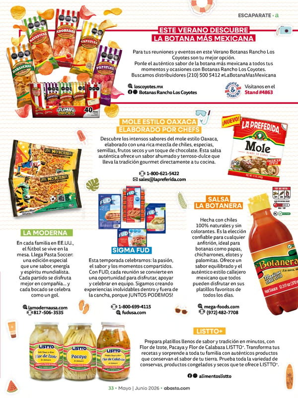 Abasto Magazine - May/June 2026 SPANISH - Page 33