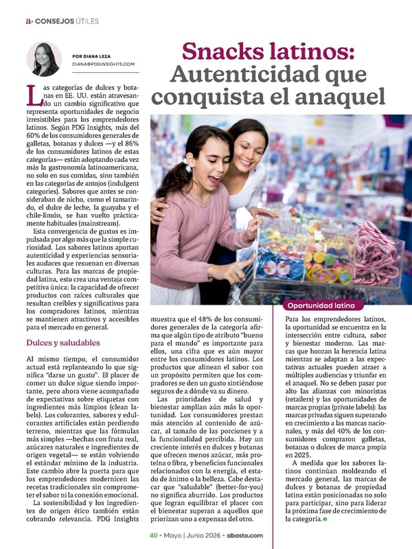 Abasto Magazine - May/June 2026 SPANISH - Page 40