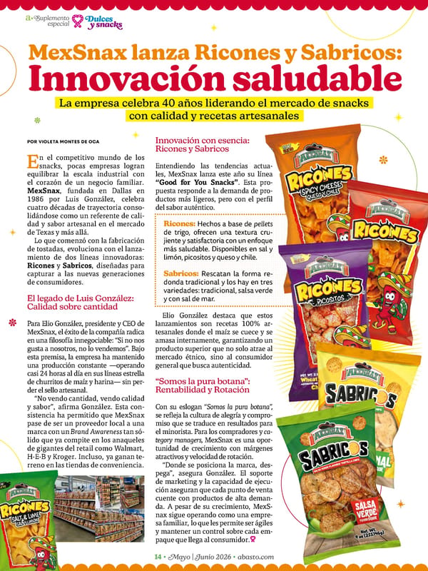 Abasto Magazine - May/June 2026 SPANISH - Page 64
