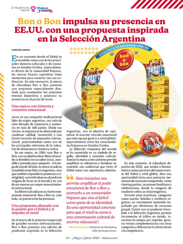 Abasto Magazine - May/June 2026 SPANISH - Page 70