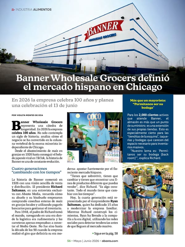 Abasto Magazine - May/June 2026 SPANISH - Page 104
