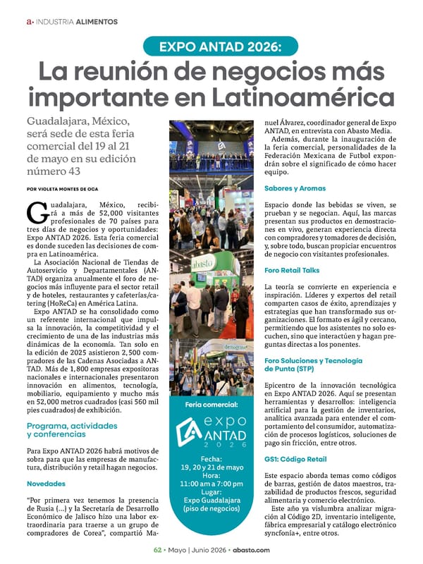 Abasto Magazine - May/June 2026 SPANISH - Page 110