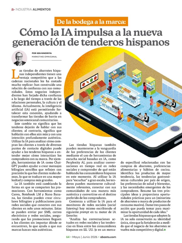 Abasto Magazine - May/June 2026 SPANISH - Page 112