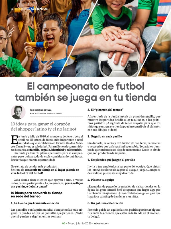 Abasto Magazine - May/June 2026 SPANISH - Page 114