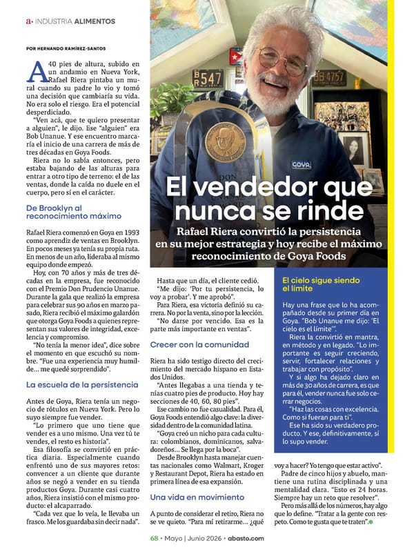 Abasto Magazine - May/June 2026 SPANISH - Page 116