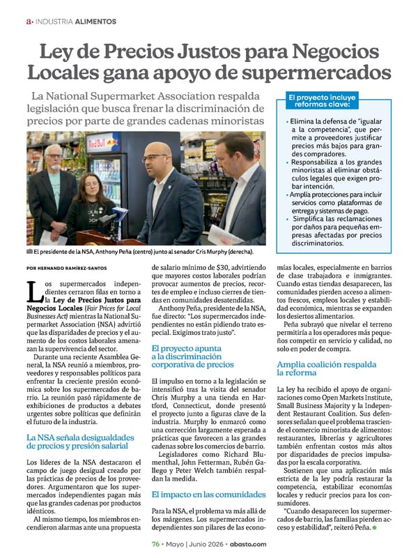 Abasto Magazine - May/June 2026 SPANISH - Page 124