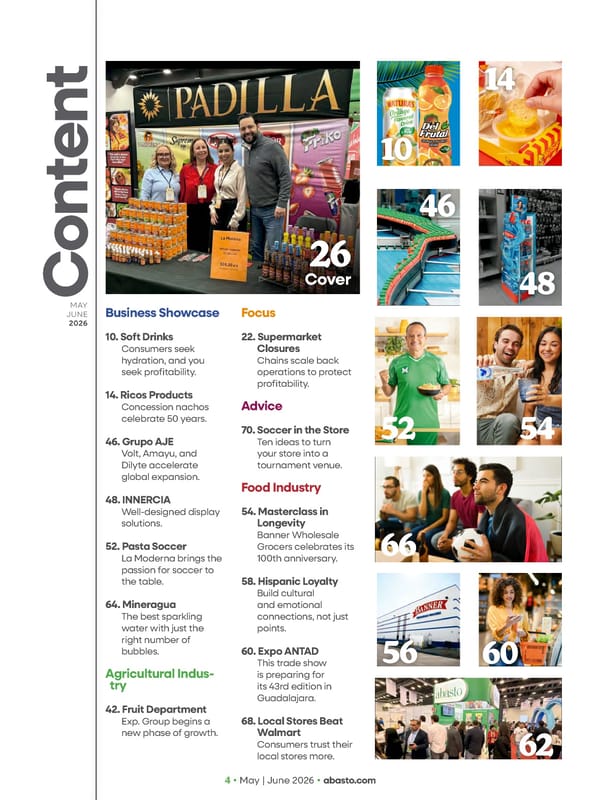 Abasto Magazine - May/June 2026 ENGLISH - Page 4