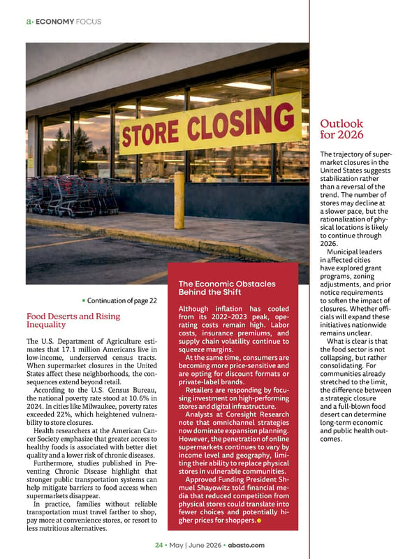 Abasto Magazine - May/June 2026 ENGLISH - Page 24