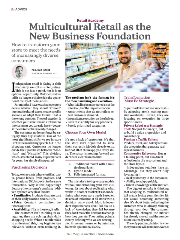 Abasto Magazine - May/June 2026 ENGLISH - Page 36