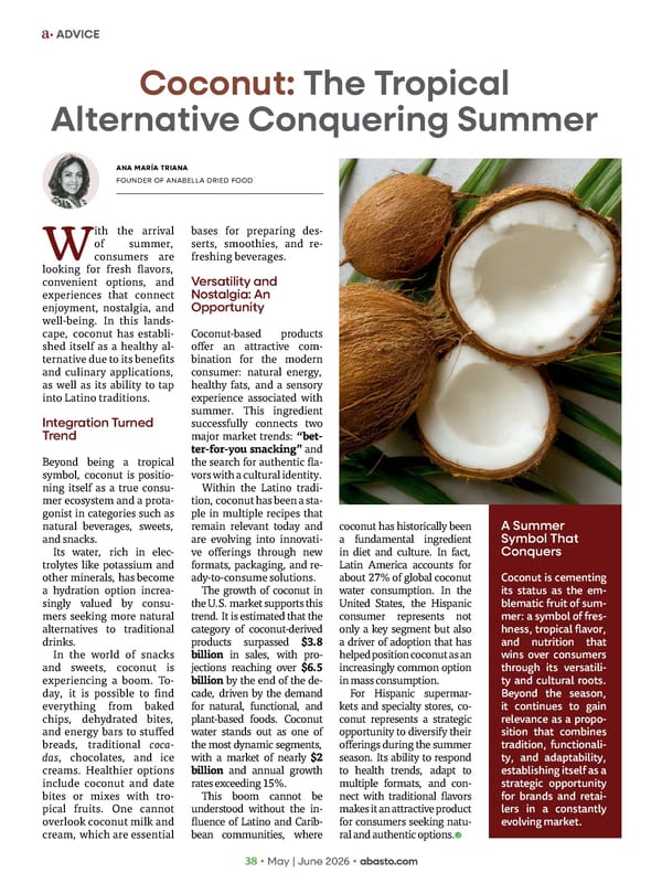 Abasto Magazine - May/June 2026 ENGLISH - Page 38