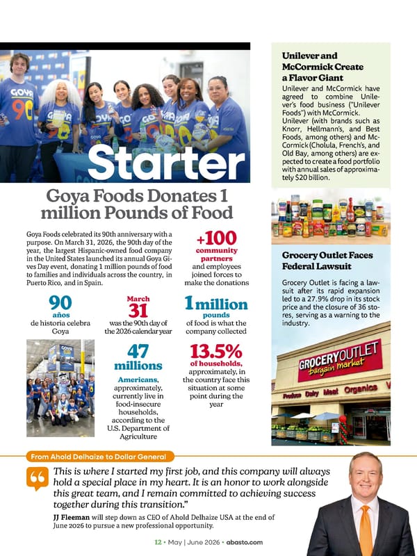Abasto Magazine - May/June 2026 ENGLISH - Page 12