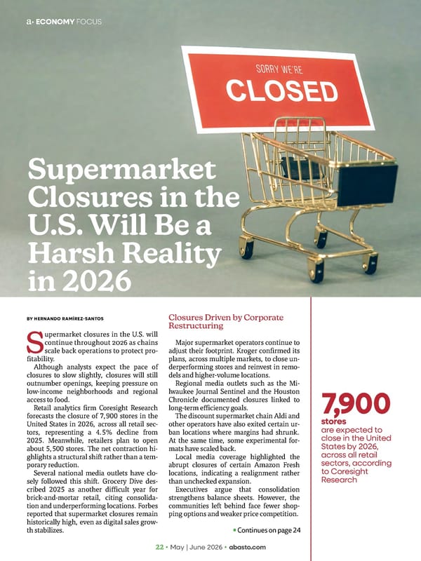 Abasto Magazine - May/June 2026 ENGLISH - Page 22