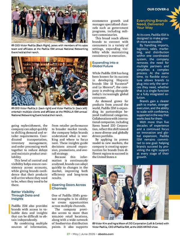 Abasto Magazine - May/June 2026 ENGLISH - Page 27