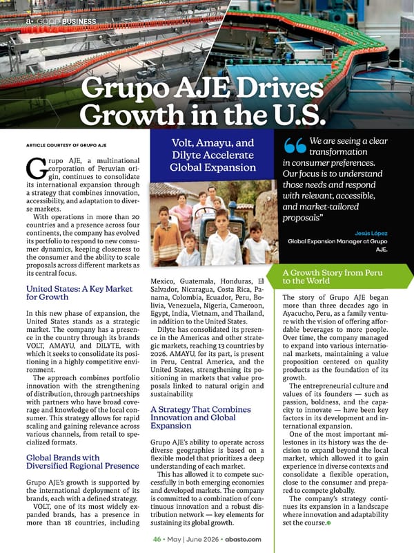 Abasto Magazine - May/June 2026 ENGLISH - Page 46