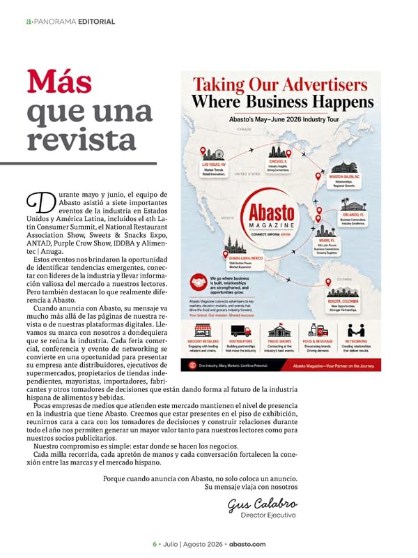 Abasto Magazine - Julio / agosto 2026 - Page 6