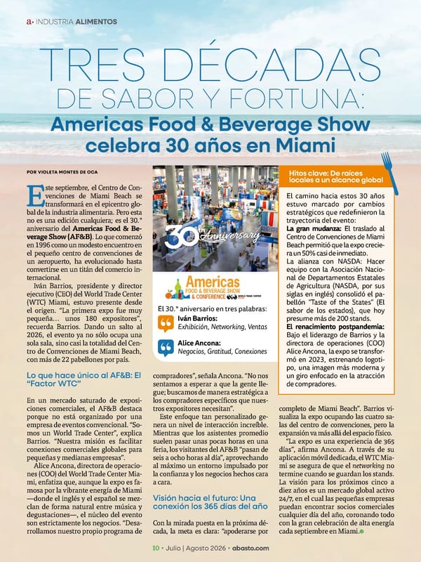 Abasto Magazine - Julio / agosto 2026 - Page 10