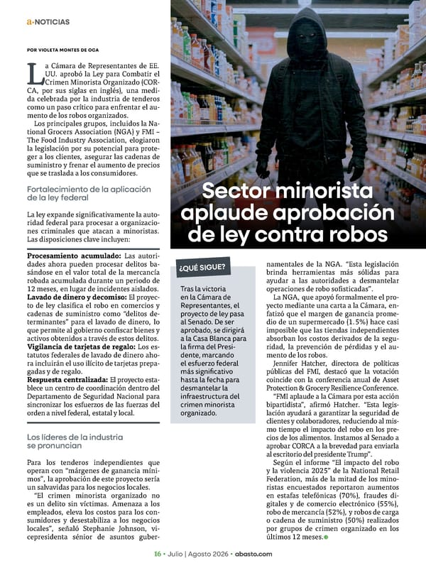Abasto Magazine - Julio / agosto 2026 - Page 16