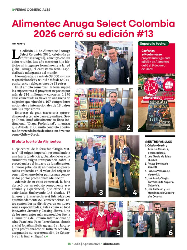 Abasto Magazine - Julio / agosto 2026 - Page 18