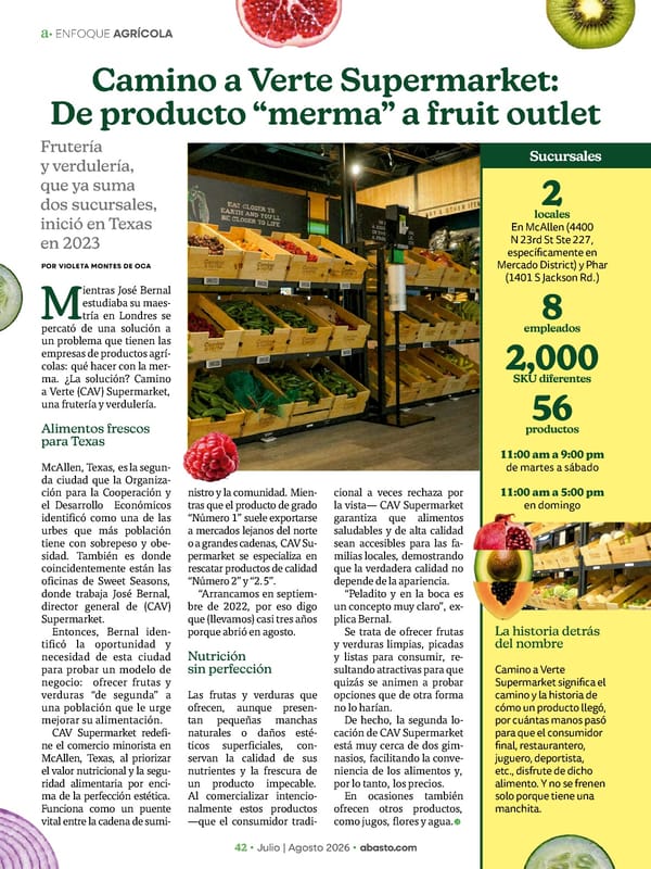 Abasto Magazine - Julio / agosto 2026 - Page 42