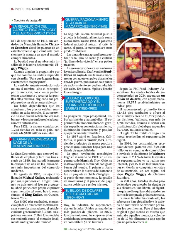 Abasto Magazine - Julio / agosto 2026 - Page 50