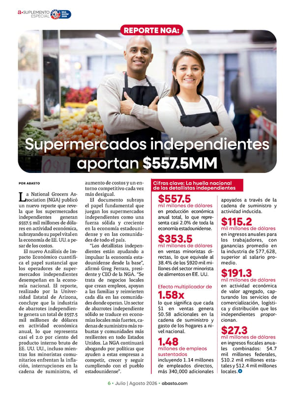 Abasto Magazine - Julio / agosto 2026 - Page 56