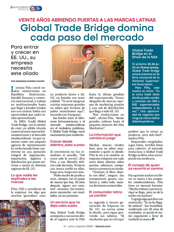 Abasto Magazine - Julio / agosto 2026 - Page 58