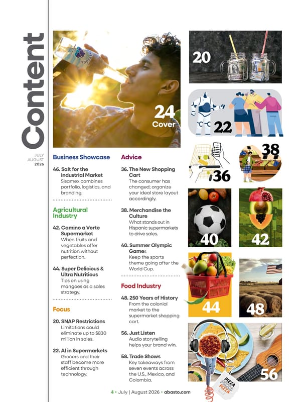 Abasto Magazine - July/August 2026 english - Page 4