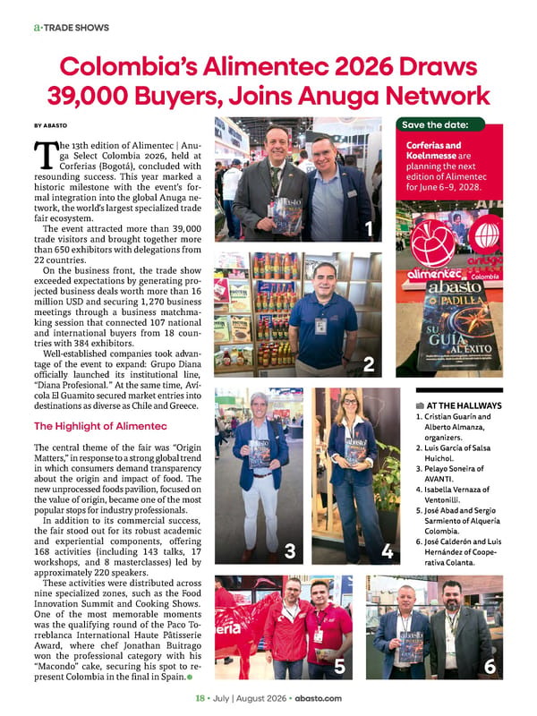 Abasto Magazine - July/August 2026 english - Page 18