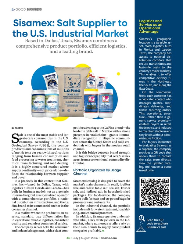 Abasto Magazine - July/August 2026 english - Page 46