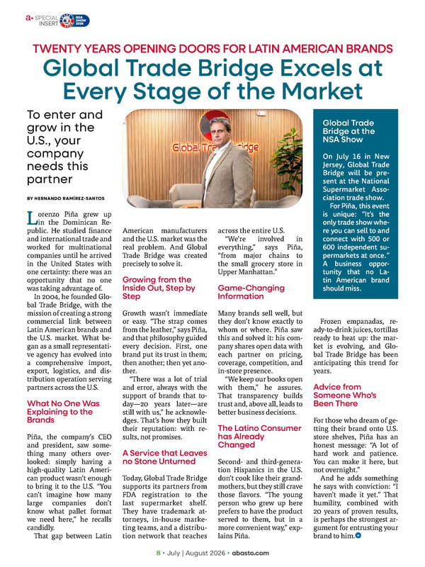 Abasto Magazine - July/August 2026 english - Page 58