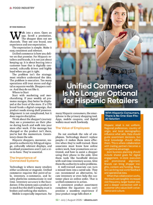 Abasto Magazine - July/August 2026 english - Page 68