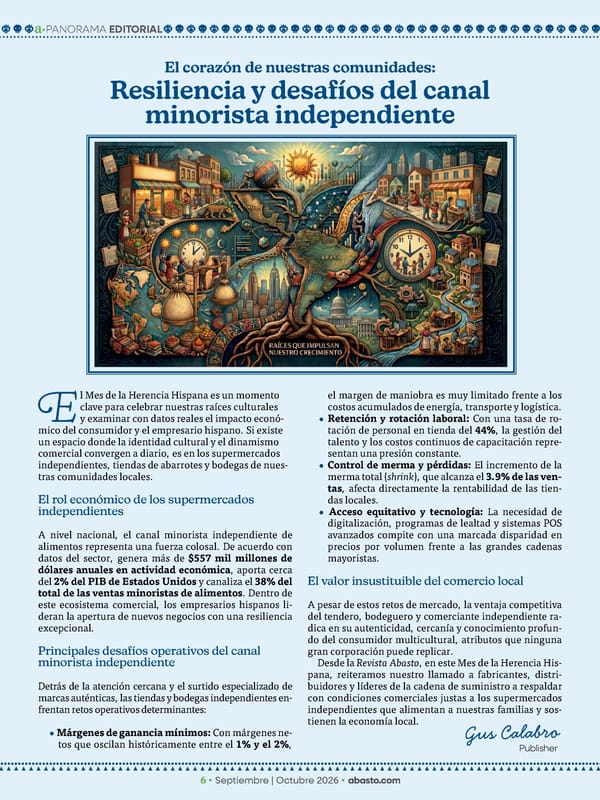 Abasto Magazine Septiembre / Octubre 2026 - Page 6