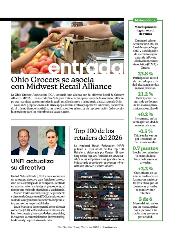 Abasto Magazine Septiembre / Octubre 2026 - Page 10
