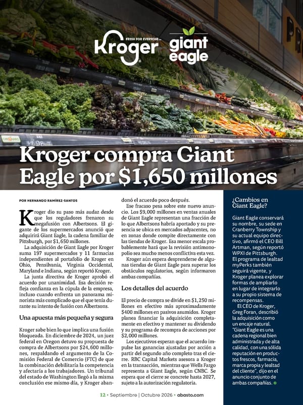 Abasto Magazine Septiembre / Octubre 2026 - Page 12