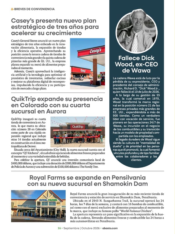 Abasto Magazine Septiembre / Octubre 2026 - Page 16