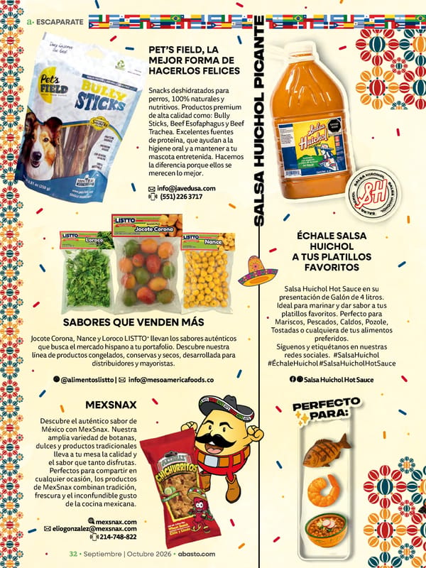 Abasto Magazine Septiembre / Octubre 2026 - Page 32