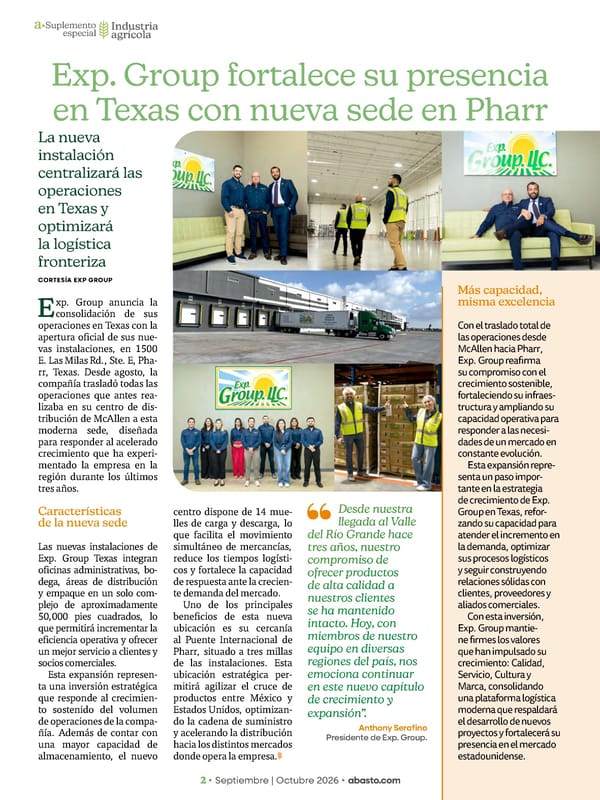 Abasto Magazine Septiembre / Octubre 2026 - Page 36