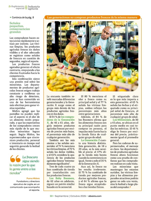 Abasto Magazine Septiembre / Octubre 2026 - Page 44