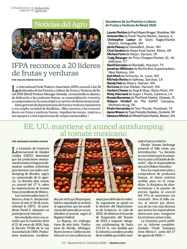 Abasto Magazine Septiembre / Octubre 2026 - Page 50