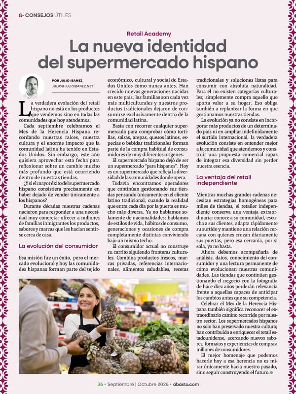 Abasto Magazine Septiembre / Octubre 2026 - Page 52