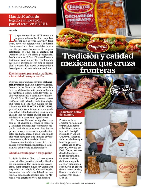 Abasto Magazine Septiembre / Octubre 2026 - Page 58