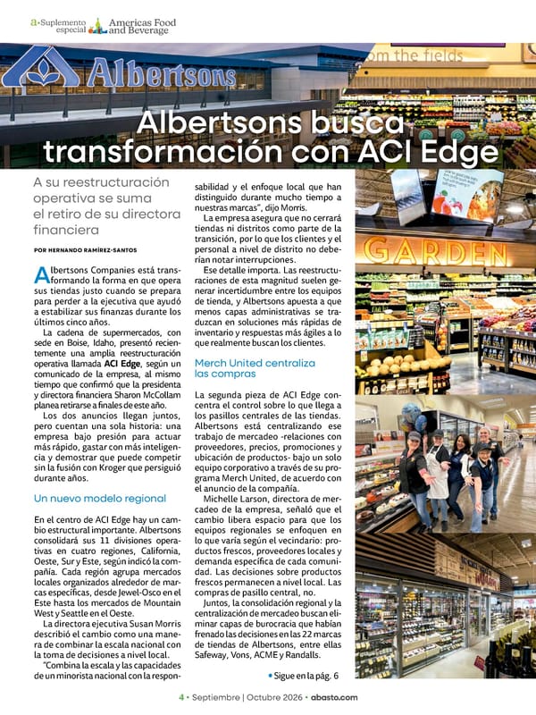 Abasto Magazine Septiembre / Octubre 2026 - Page 70