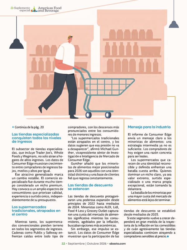 Abasto Magazine Septiembre / Octubre 2026 - Page 88