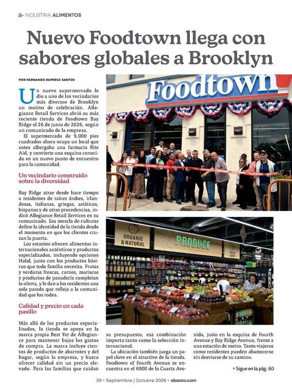 Abasto Magazine Septiembre / Octubre 2026 - Page 98