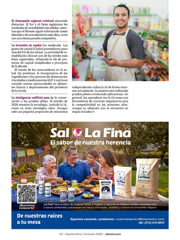 Abasto Magazine Septiembre / Octubre 2026 - Page 105