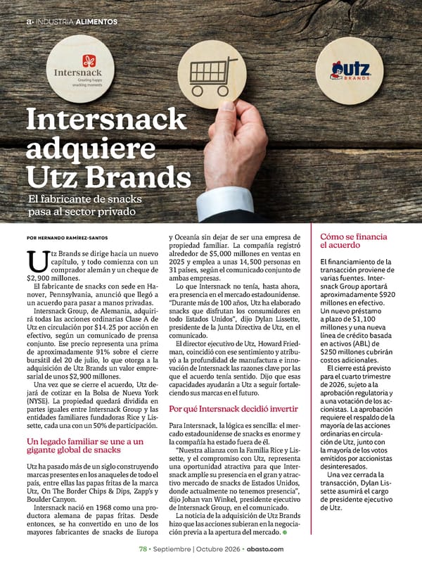 Abasto Magazine Septiembre / Octubre 2026 - Page 118