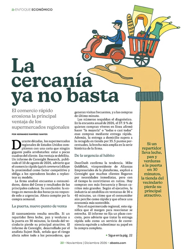 Abasto Magazine Noviembre | Dicembre 2026 ESPAÑOL - Page 20