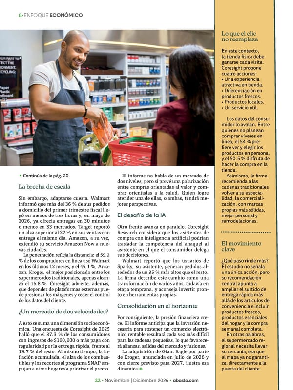 Abasto Magazine Noviembre | Dicembre 2026 ESPAÑOL - Page 22