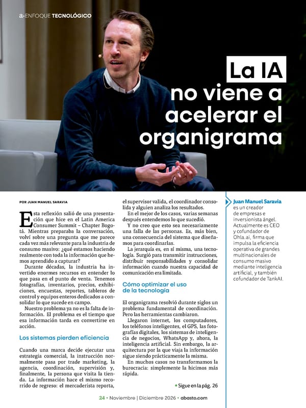 Abasto Magazine Noviembre | Dicembre 2026 ESPAÑOL - Page 24