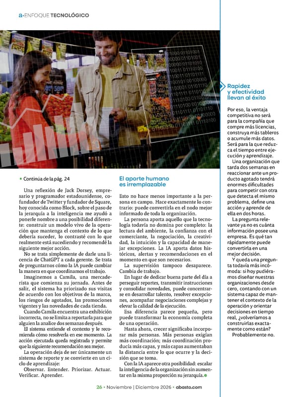 Abasto Magazine Noviembre | Dicembre 2026 ESPAÑOL - Page 26